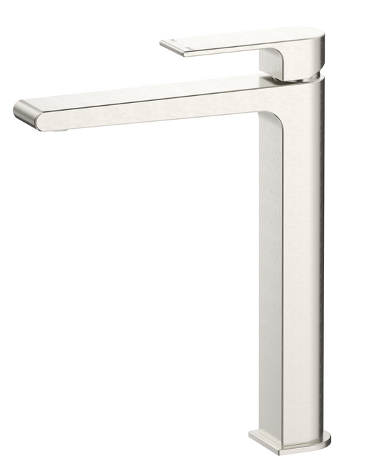 Beki Tall Basin Mixer Brushed Nickel