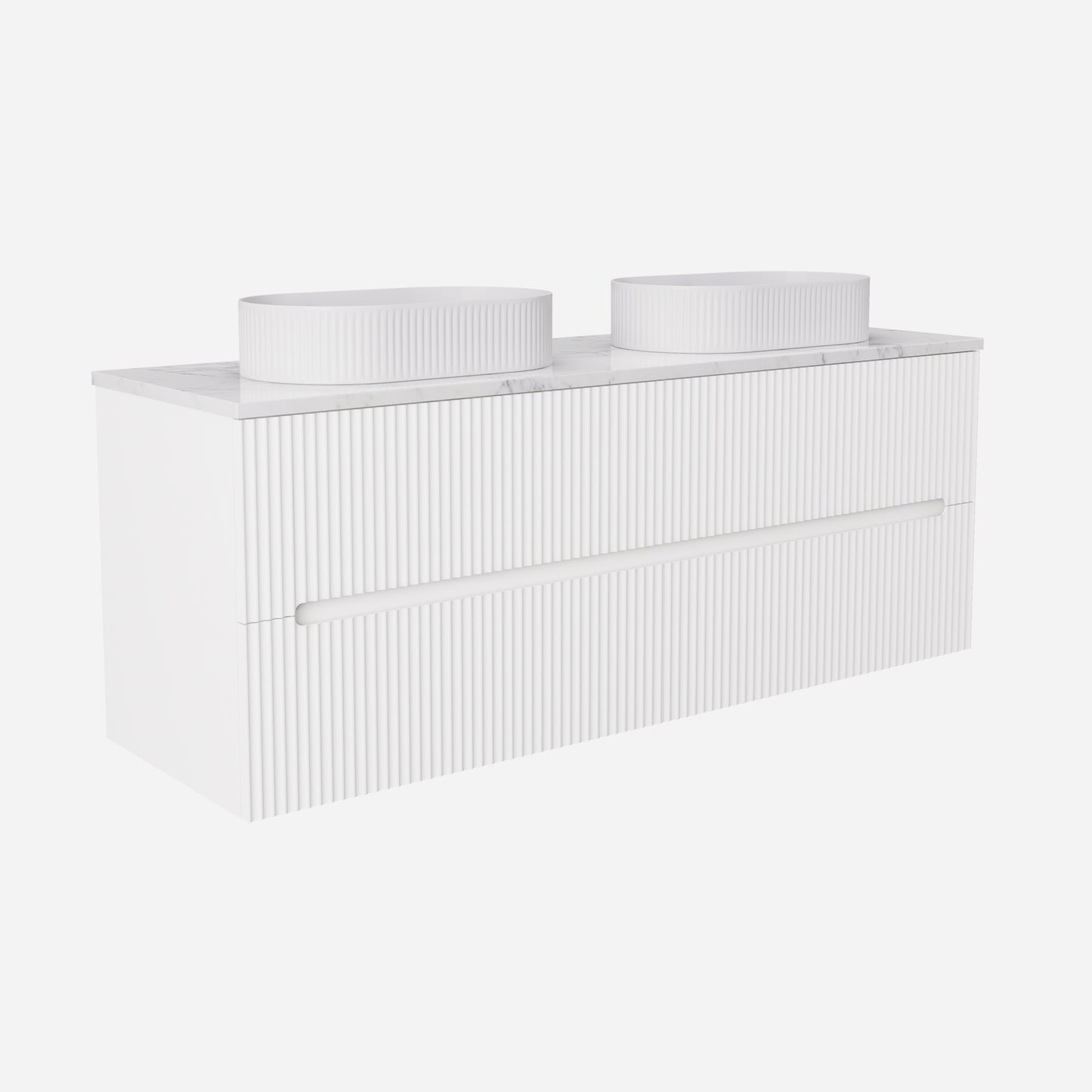 Cabarita Morden Wall Hung PVC Cabinet, Matte White, LK-MC1520W-MW