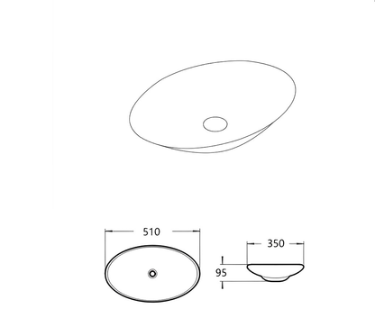 Cabrita Ceramic Above Counter Basin LK-CBA510
