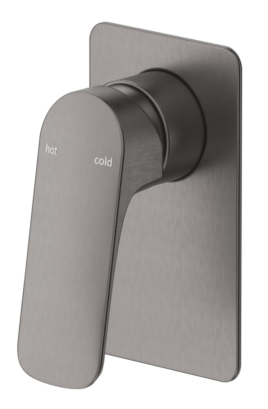 Kaza Shower Mixer - Square Plate - TRIM KIT ONLY Gunmetal