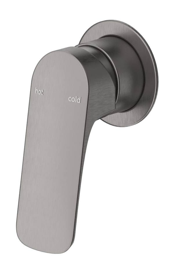 Kaza Shower Mixer - Round Plate - TRIM KIT ONLY Gunmetal
