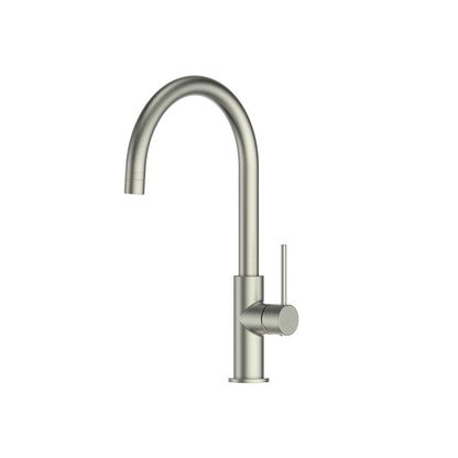 Maci Gooseneck Sink Mixer - PVD Brushed Nickel