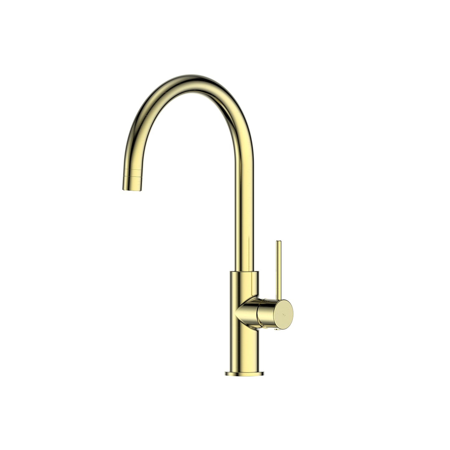 Maci Gooseneck Sink Mixer - PVD Brushed Brass