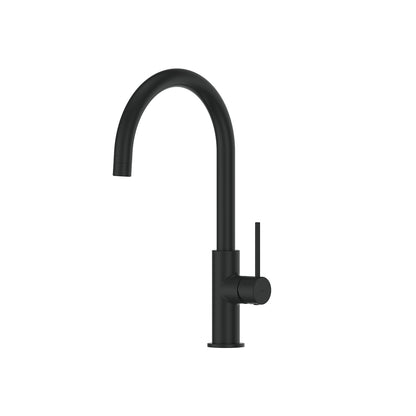 Maci Gooseneck Sink Mixer - Matte Black