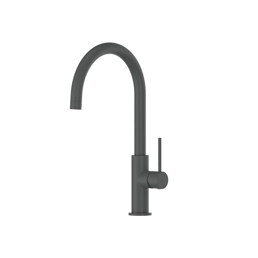 Maci Gooseneck Sink Mixer - PVD Gun Metal