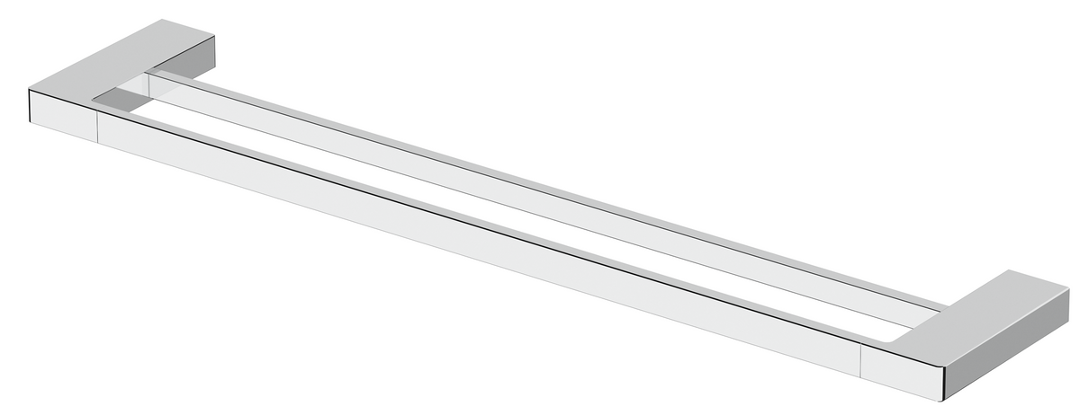 Milos Double Towel Rail Chrome