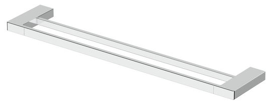 Milos Double Towel Rail Chrome