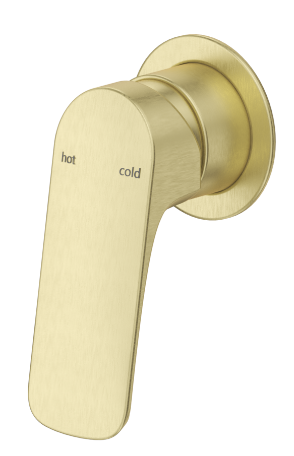 Kaza Shower Mixer - Round Plate - TRIM KIT ONLY French Gold