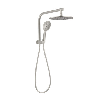 MECCA 2 IN 1 TWIN SHOWER BRUSHED NICKEL