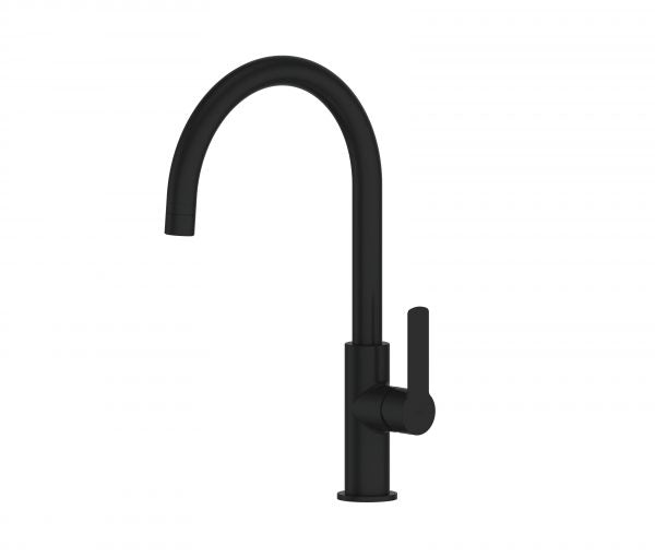 Astro II Gooseneck Sink Mixer - PVD Matte Black