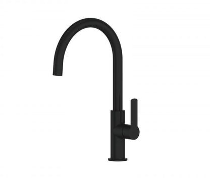 Astro II Gooseneck Sink Mixer - PVD Matte Black