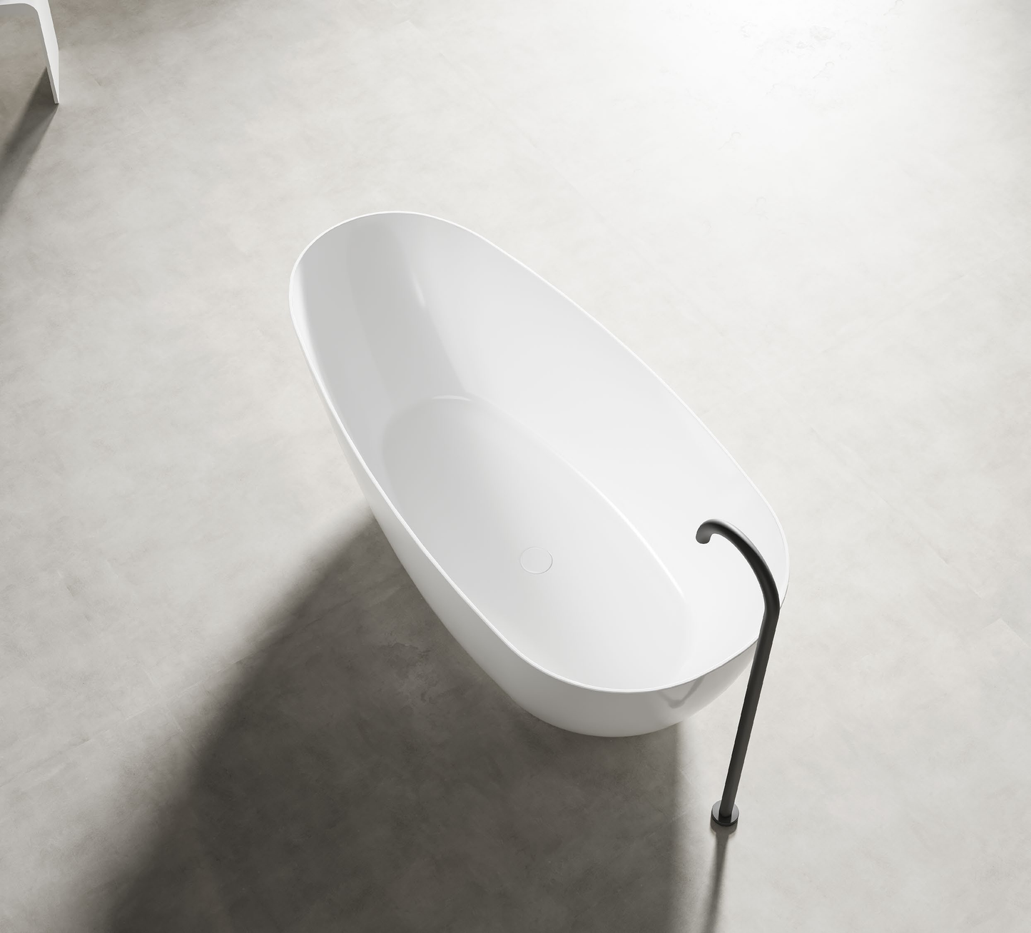 Nova Slim Free Standing Acrylic Bathtub LK-NV1690-OF/MW