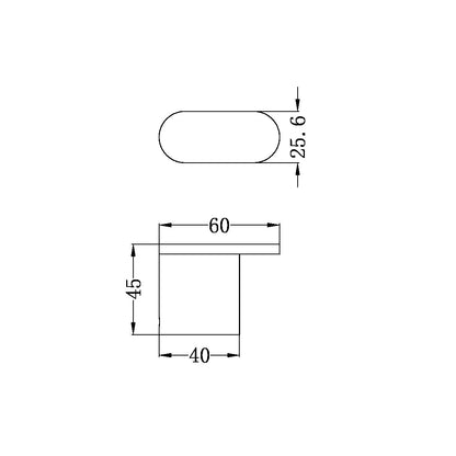 BIANCA ROBE HOOK BRUSHED GOLD