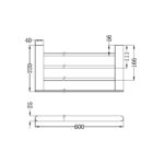 BIANCA TOWEL RACK GUN METAL