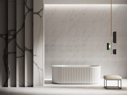 Roma fluted shape freestanding bathtub 1500MM