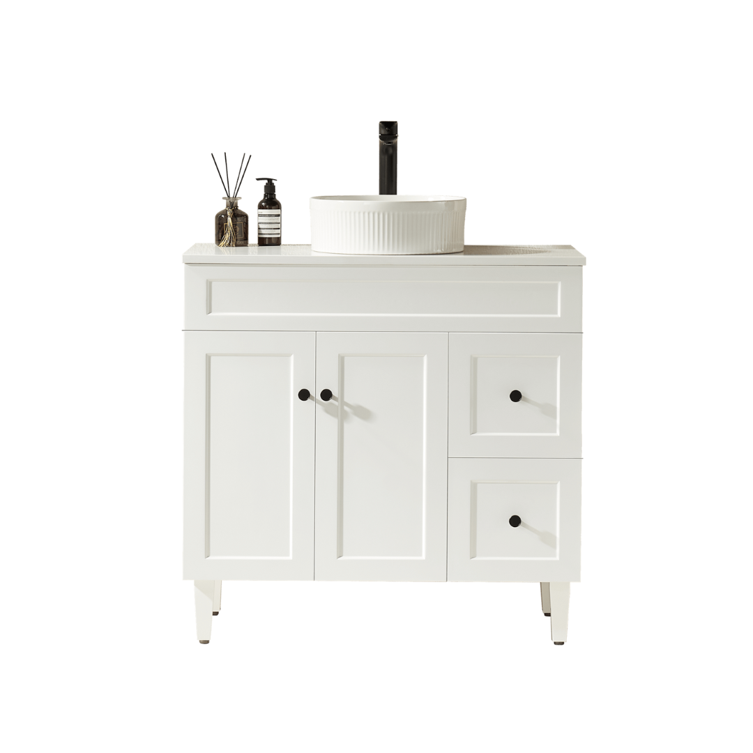 Harold Federation Free Standing Cabinet Matte White LK-FH94RL-MW