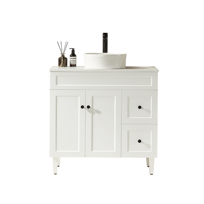 Harold Federation Free Standing Cabinet Matte White LK-FH94RL-MW