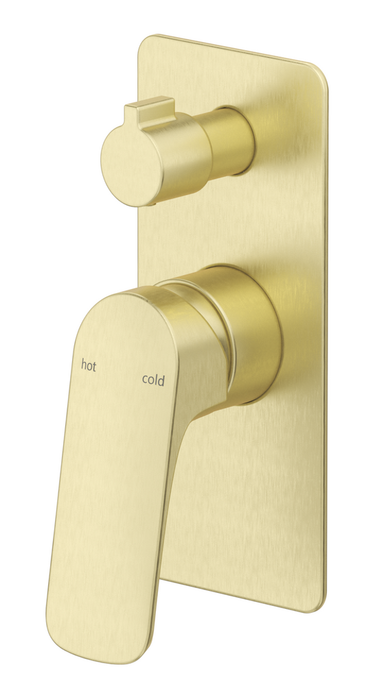 Kaza Shower Mixer Diverter - 1P - TRIM KIT ONLY French Gold