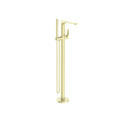 BIANCA FREESTANDING BATH MIXER WITH HAND SHOWER BRUSHED GOLD