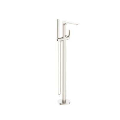 BIANCA FREESTANDING BATH MIXER WITH HAND SHOWER BRUSHED NICKEL