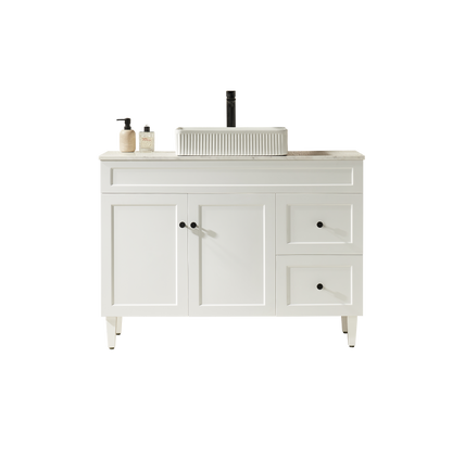 Harold Federation Free Standing Cabinet Matte White LK-FH124RL-MW