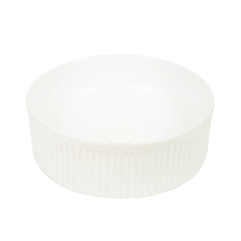 370x370x130mm Matte White Above Counter Basin