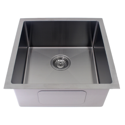 Modern National 450 x 450 x 200mm Handmade Gun Metal Single Bowl Sink 1.2mm Stainless