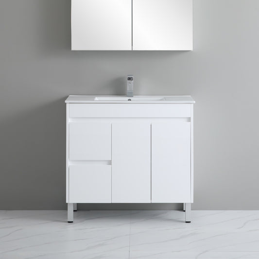White ployurethane PVC -Standard Vanity (CABINET ONLY)