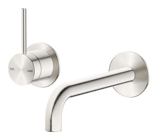 Mica Wall-Spout Combo - 2P - Reverse - TRIM KIT ONLY Brushed Nickel