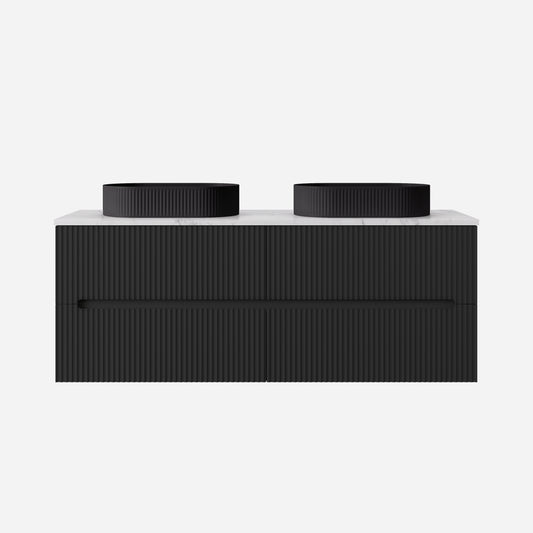 Cabarita Morden Wall Hung PVC Cabinet, Matte Black, LK-MC1520W-MB