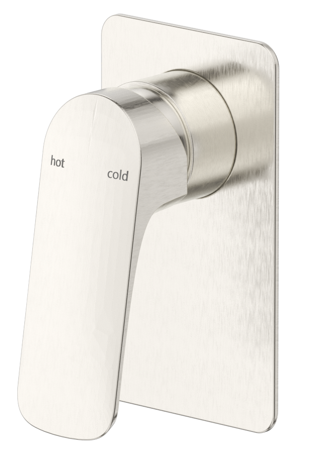 Kaza Shower Mixer - Square Plate - TRIM KIT ONLY Brushed Nickel