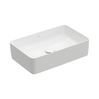 Collaro Rectangular Vessel No Tap Hole | No Over Flow Stone White