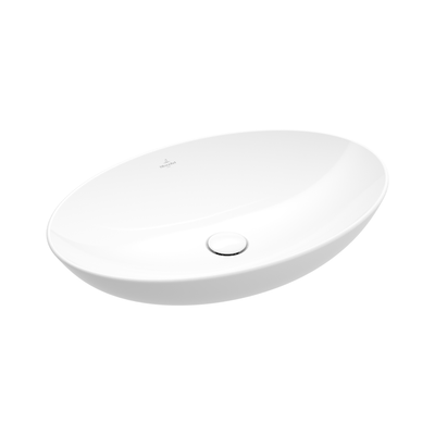 Loop Slim 560 Oval Vessel Basin | No Taphole TitanCeram