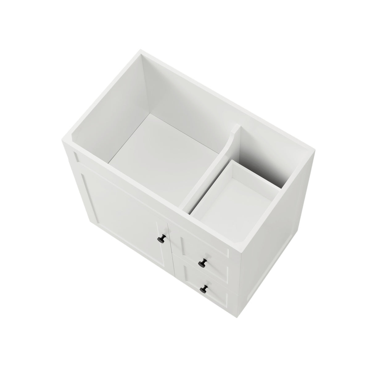 Harold Federation Free Standing Cabinet Matte White LK-FH74RL-MW