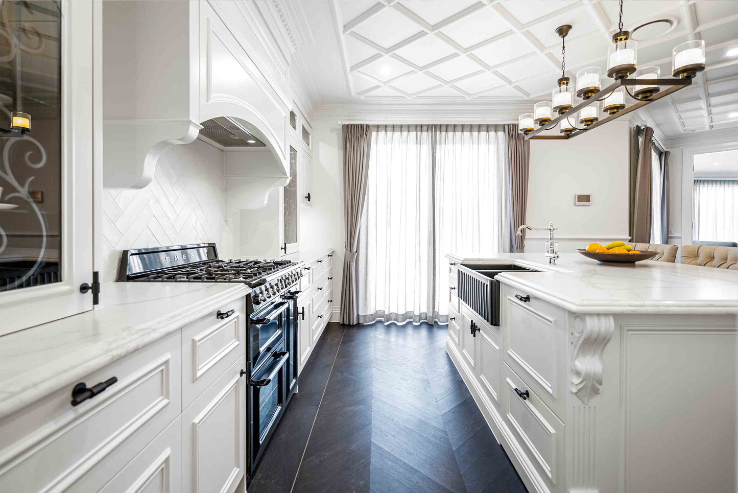 KIT - Novi 85x46 Fireclay Butler Sink (Overflow) – Matte Black