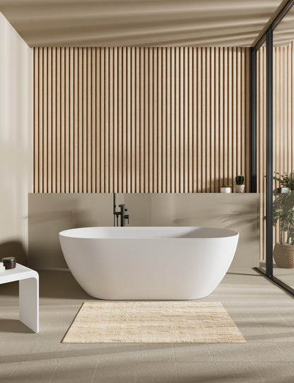 Ellips Slim Acrylic Free Standing None Overflow Bathtub LK-EL