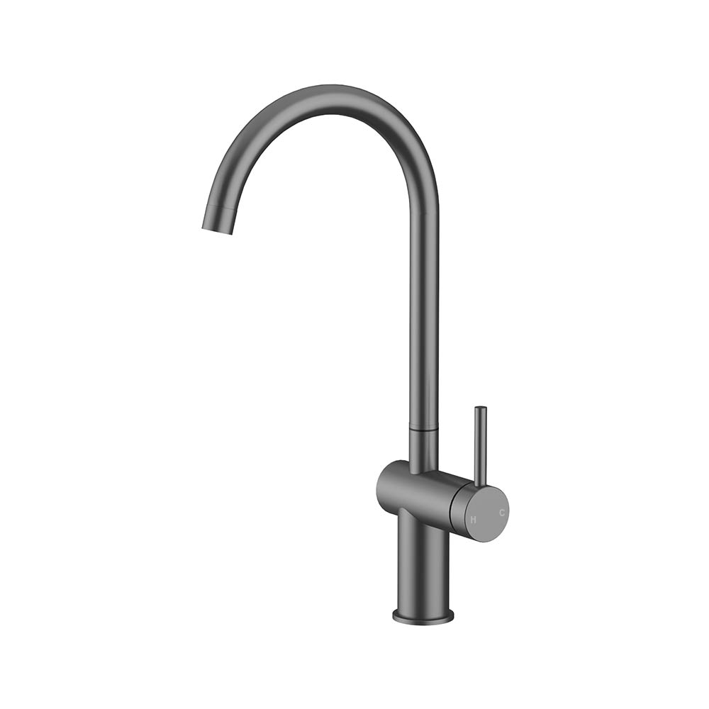 Gooseneck Sink Mixer Gun Metal
