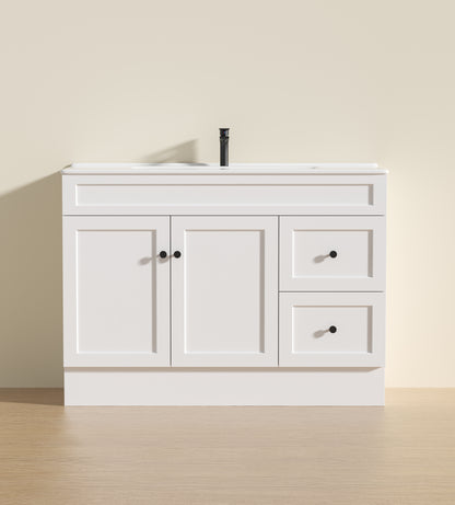 Harold Federation Free Standing Cabinet Matte White LK-FH124RL-MW
