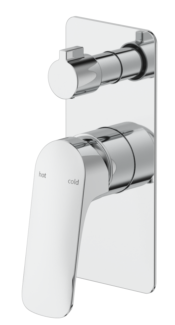 Kaza Shower Mixer Diverter - 1P - TRIM KIT ONLY Chrome