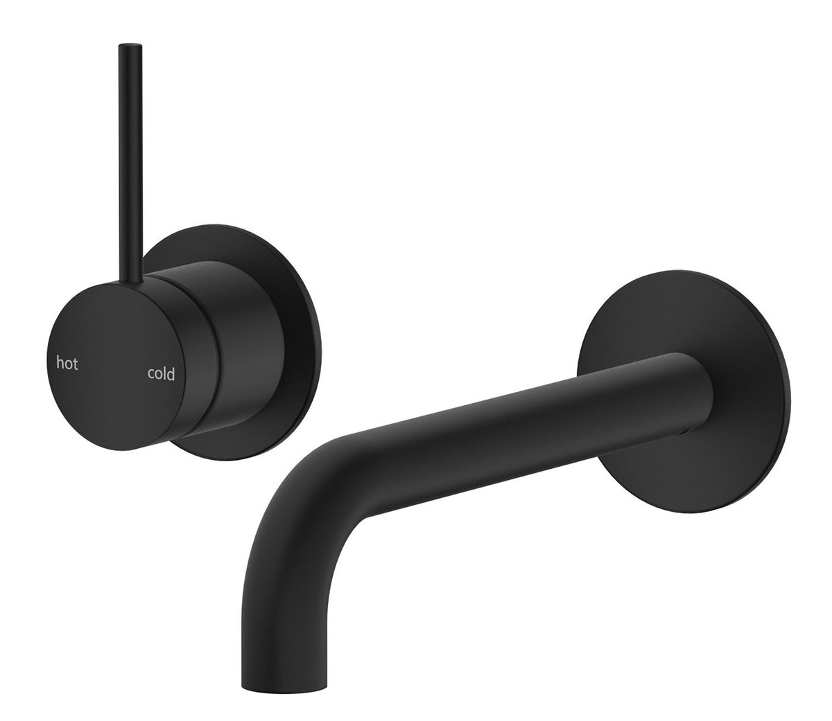 Mica Wall-Spout Combo - 2P - Reverse - TRIM KIT ONLY Black