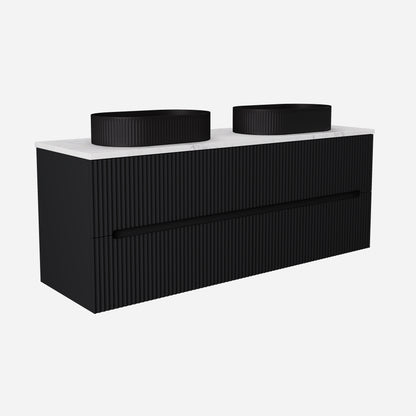 Cabarita Morden Wall Hung PVC Cabinet, Matte Black, LK-MC1520W-MB