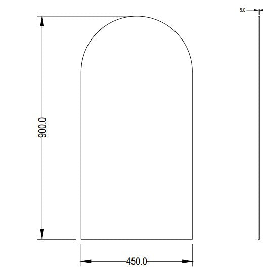 Arco Plain Mirror Pencil Edge LK-PM6090/LK-PMAR4590