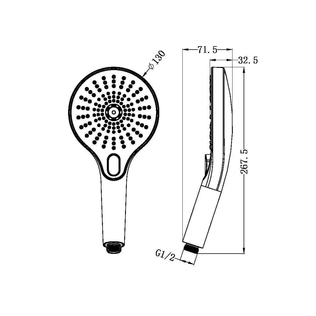 OPAL HAND SHOWER GRAPHITE