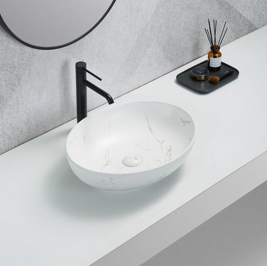 Carey Fine Ceramic Above Counter Basin LK-CRA520-MCW