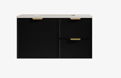 Madura Federation Wall Hung Cabinet Matte Black LK-FM94RW-MB