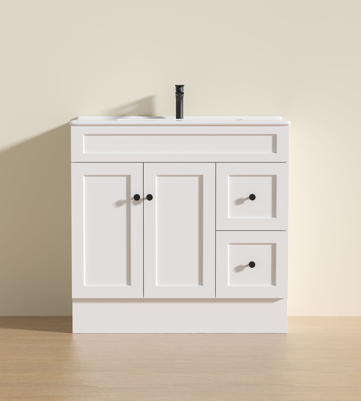 Harold Federation Free Standing Cabinet Matte White LK-FH94RL-MW