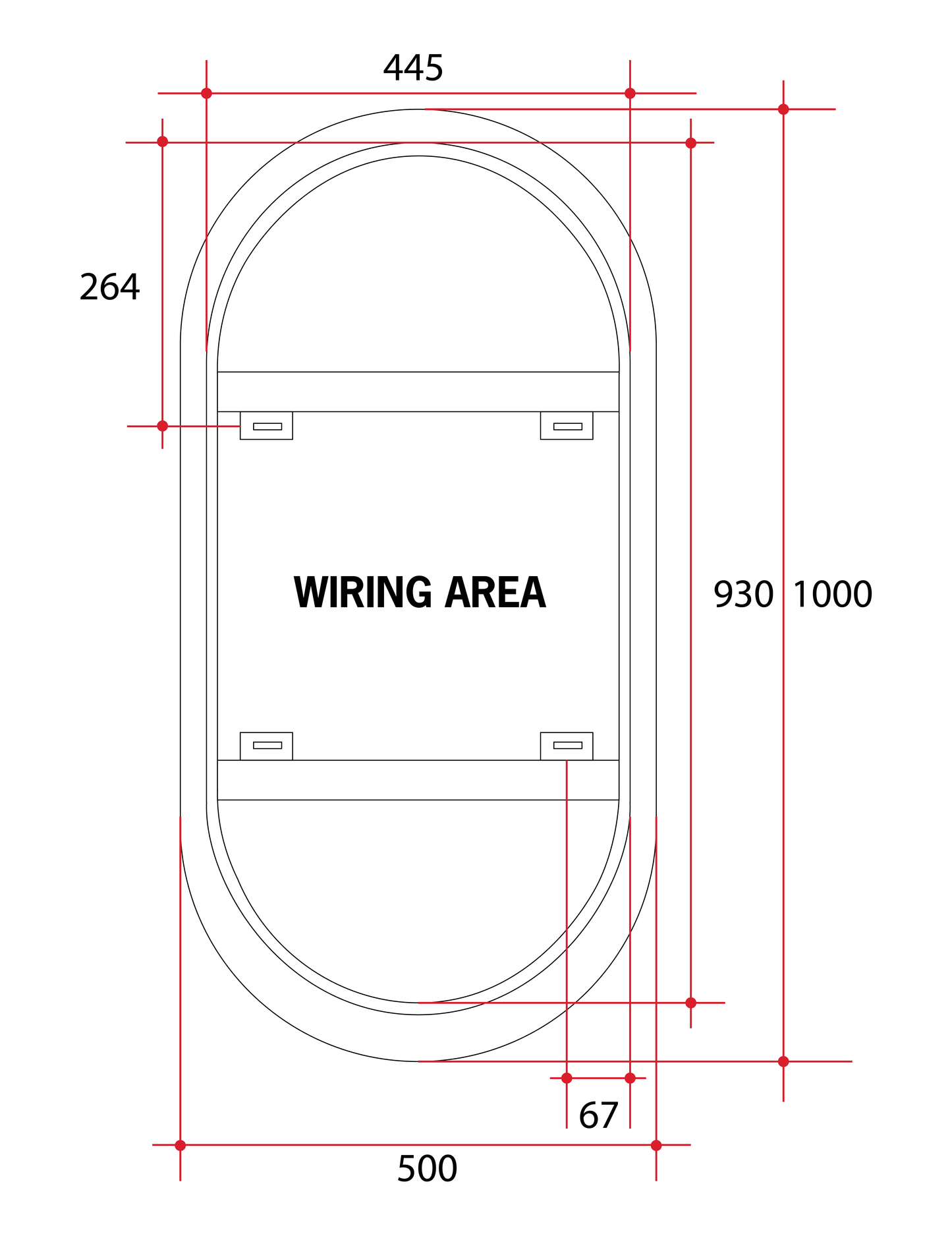 SO500C Premium SO Range Back-Lit Mirror
