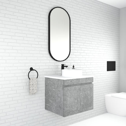 Boston 600mm Wall Hung Vanity with Ceramic Top