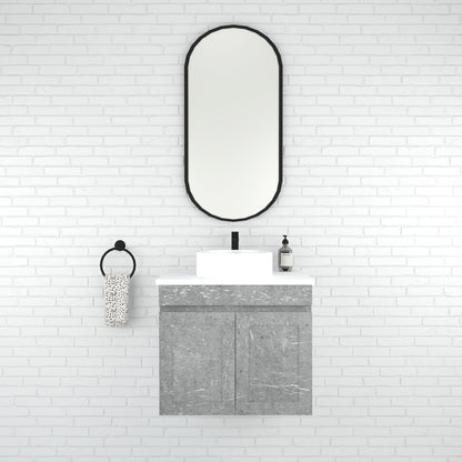 Boston 600mm Wall Hung Vanity with Ceramic Top