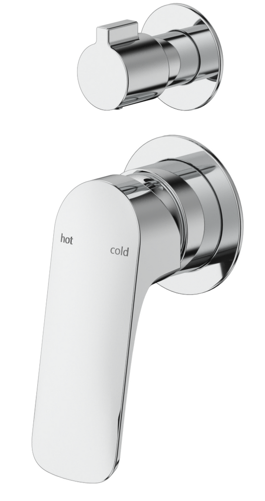 Kaza Shower Mixer Diverter - 2P - TRIM KIT ONLY Chrome